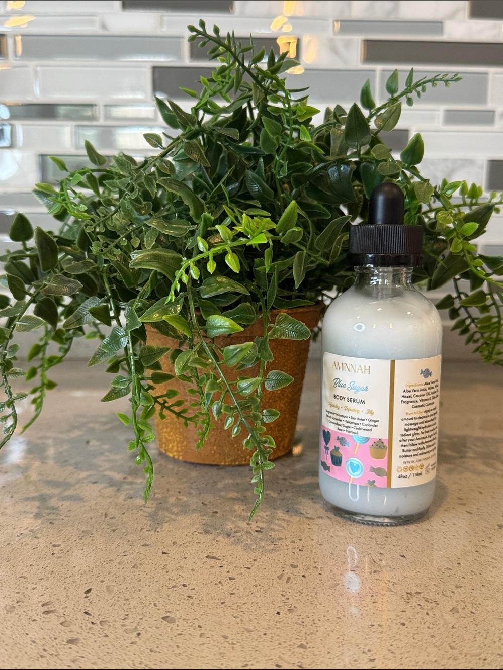 AMINNAH - BLUE SUGAR BODY SERUM